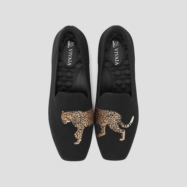 Water-Repellent Square-Toe Loafers (Samantha Walker)