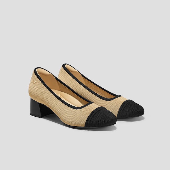 Almond-Toe Chunky Heels (Julie Pro)