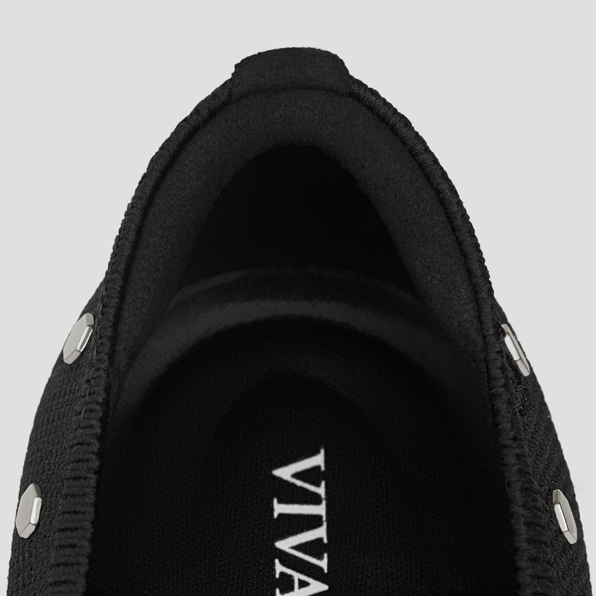 Square-Toe Bow Ballerina Flats (Margaret), BLACK STUDS, EU40.5