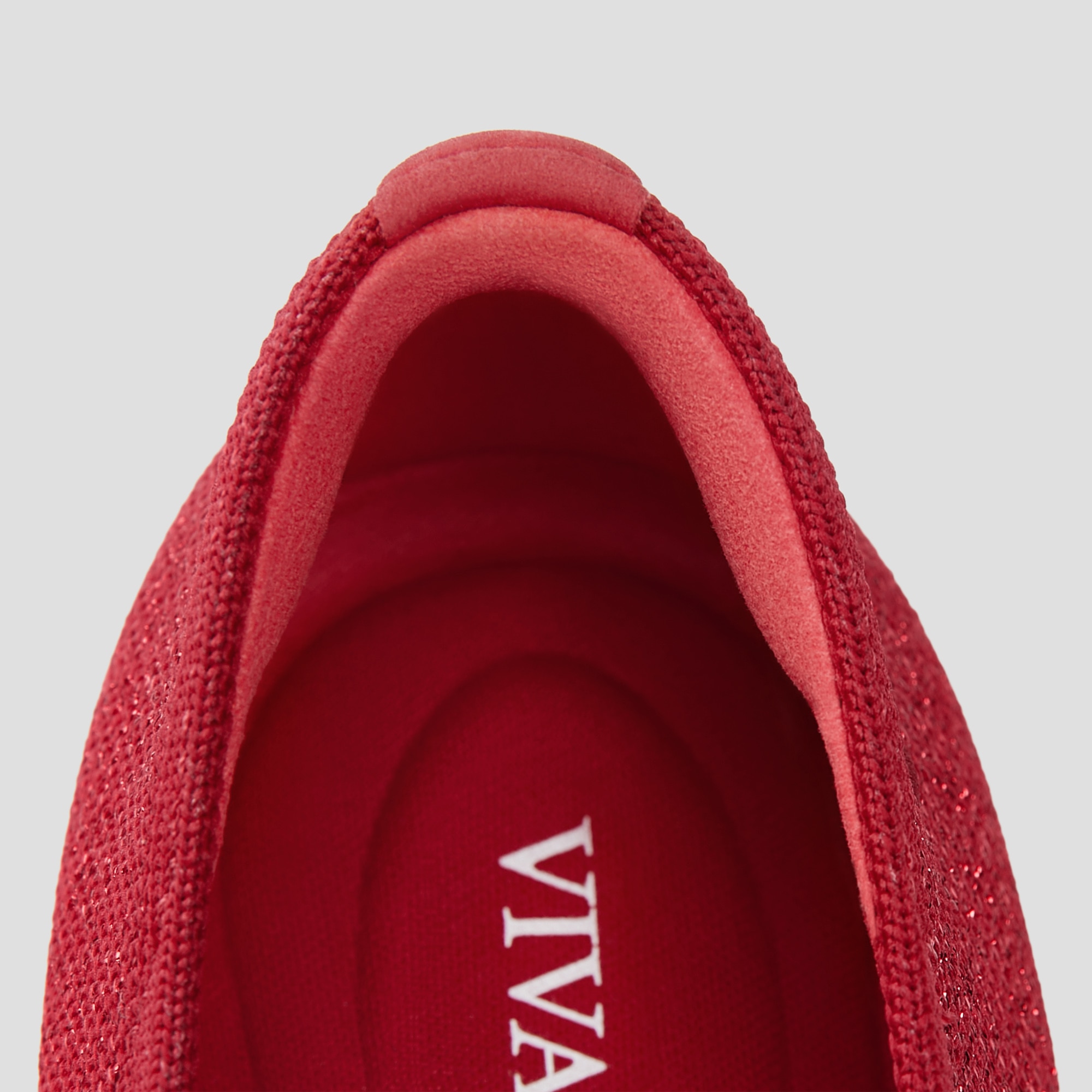 Round-Toe Embroidered Loafers (Audrey), RUBY RED METALLIC, EU37