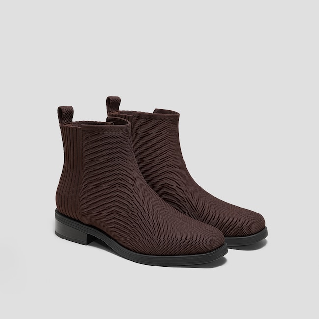 Square-Toe Ankle Chelsea Boots (Celina)