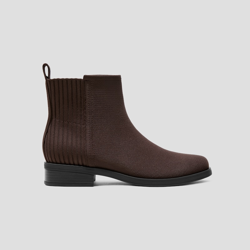 Square-Toe Ankle Chelsea Boots (Celina), Dark CHOCOLATE, EU43 | VIVAIA