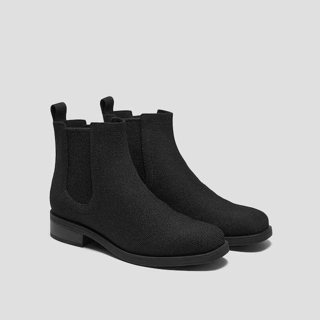 Square-Toe Ankle Chelsea Boots (Clara)