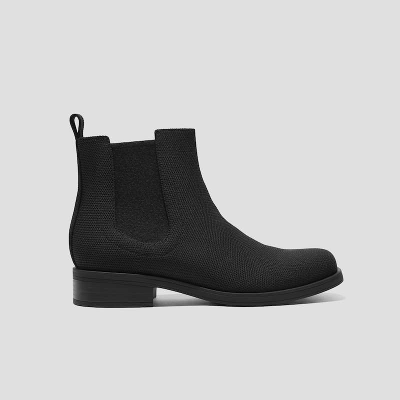 Square-Toe Ankle Chelsea Boots (Clara), Black, EU39 | VIVAIA