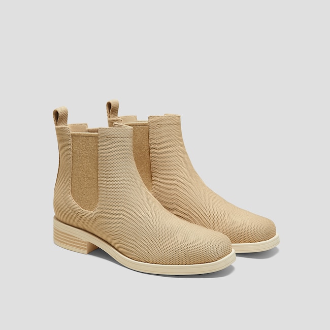 Square-Toe Ankle Chelsea Boots (Clara)