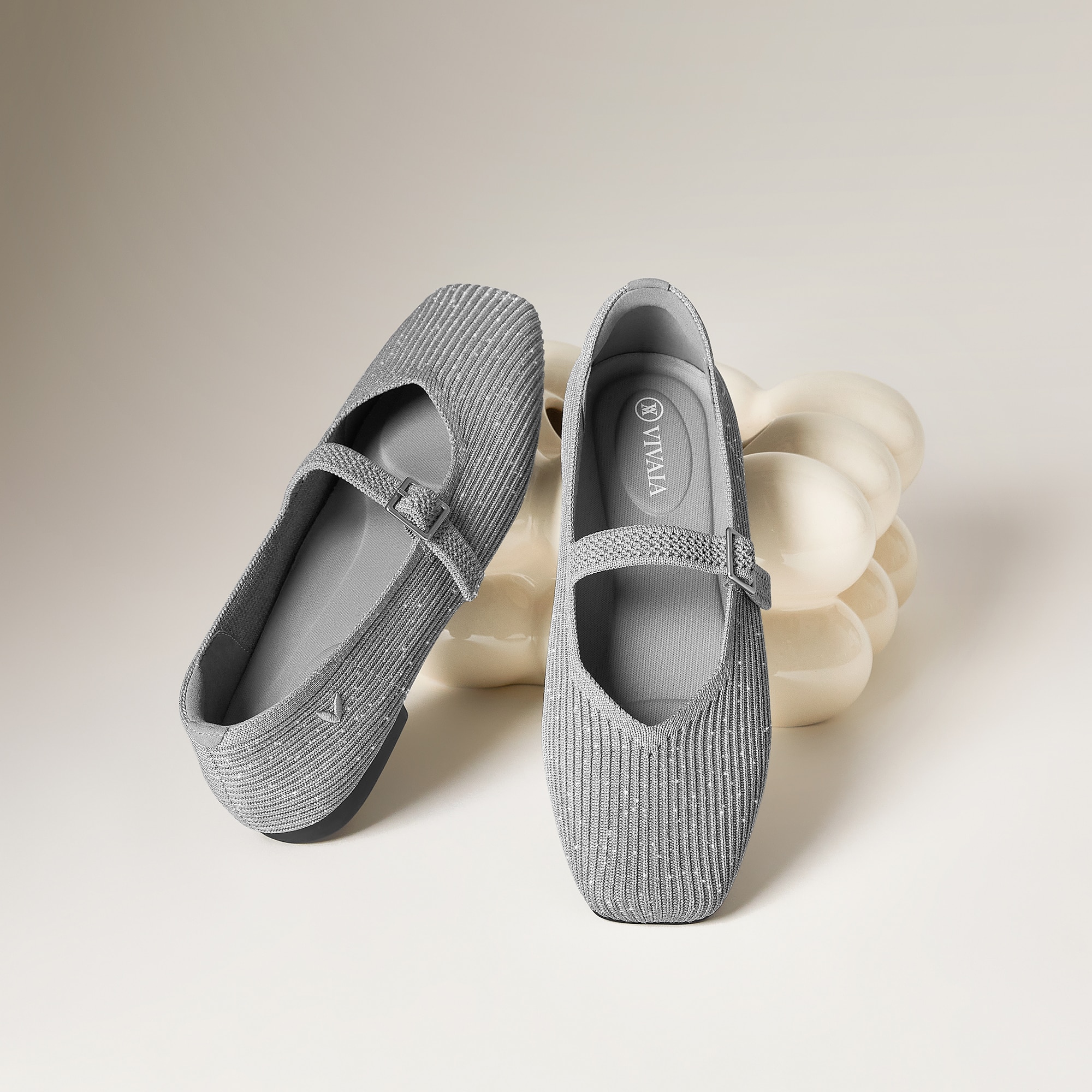 Square-Toe Mary-Jane (Margot Mary-Jane), SILVERY GREY, EU35