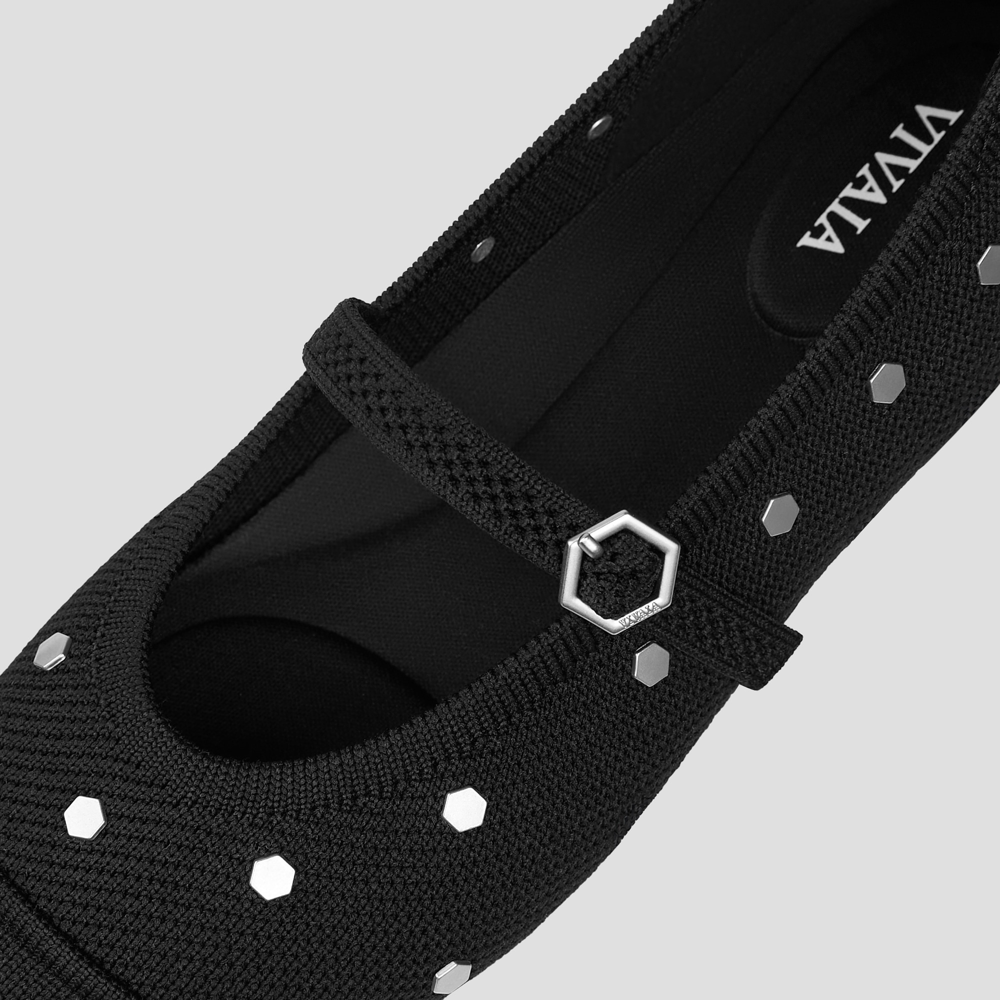 Almond-Toe Mary-Jane AdaptAll™ (Tamia Mary-Jane), BLACK STUDS