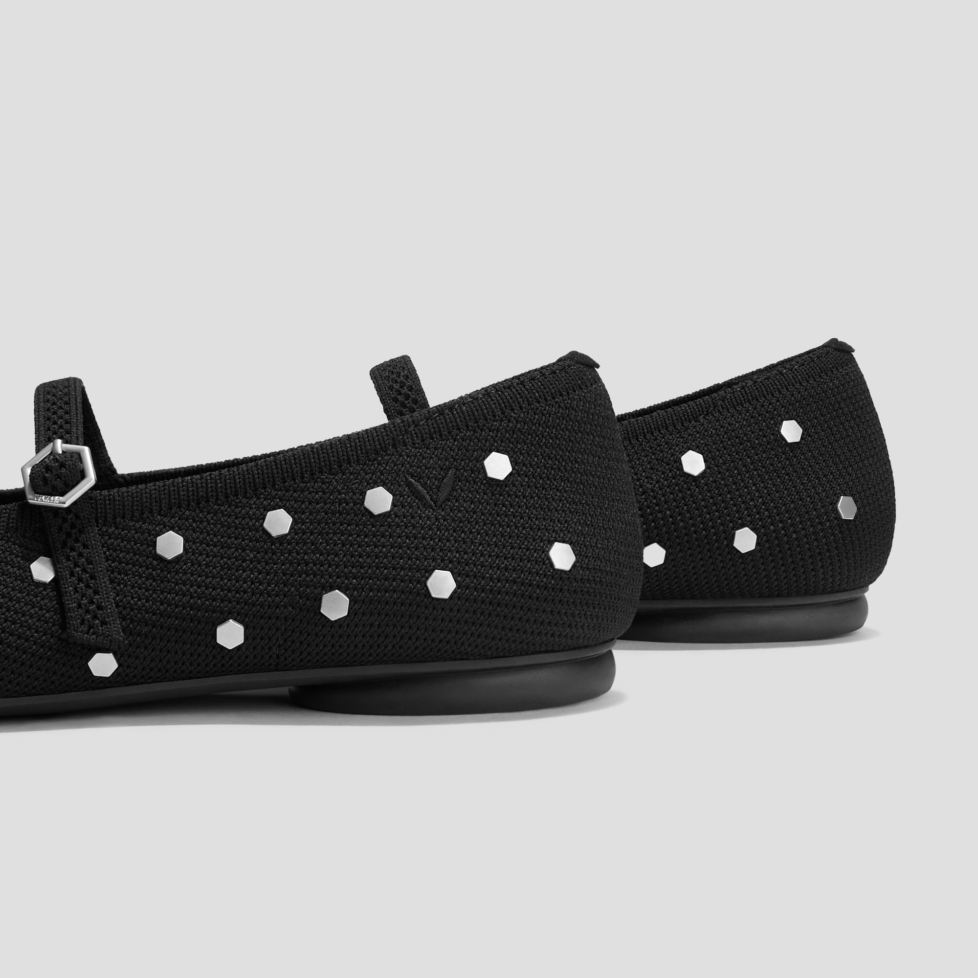 Almond-Toe Mary-Jane AdaptAll™ (Tamia Mary-Jane), BLACK STUDS
