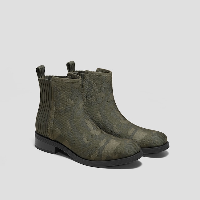 Square-Toe Ankle Chelsea Boots (Celina)