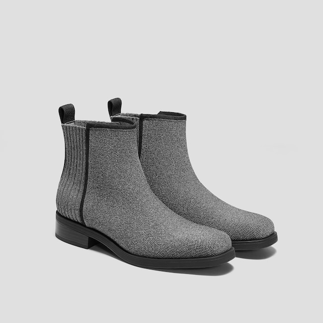 Square-Toe Ankle Chelsea Boots (Celina)