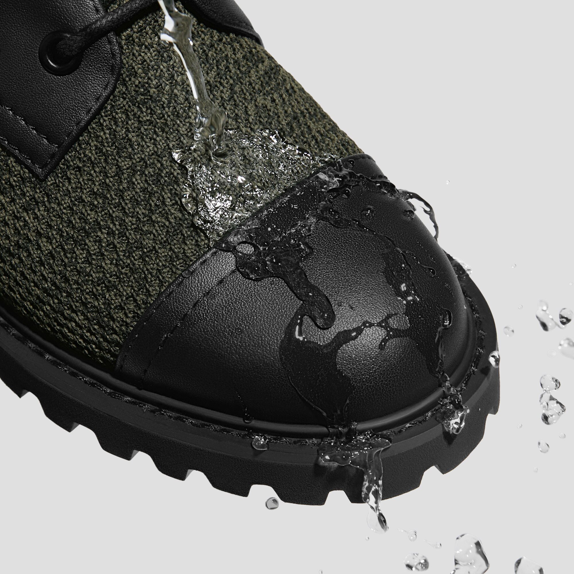 Round-Toe Lug Sole Lace-Up Ankle Boots (Florence), DARK OLIVE