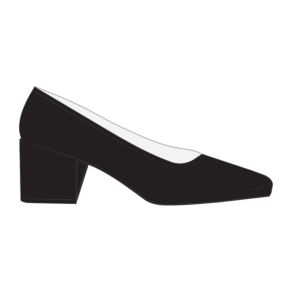 Square-Toe Stress FREE Chunky Heels (Megan) | VIVAIA