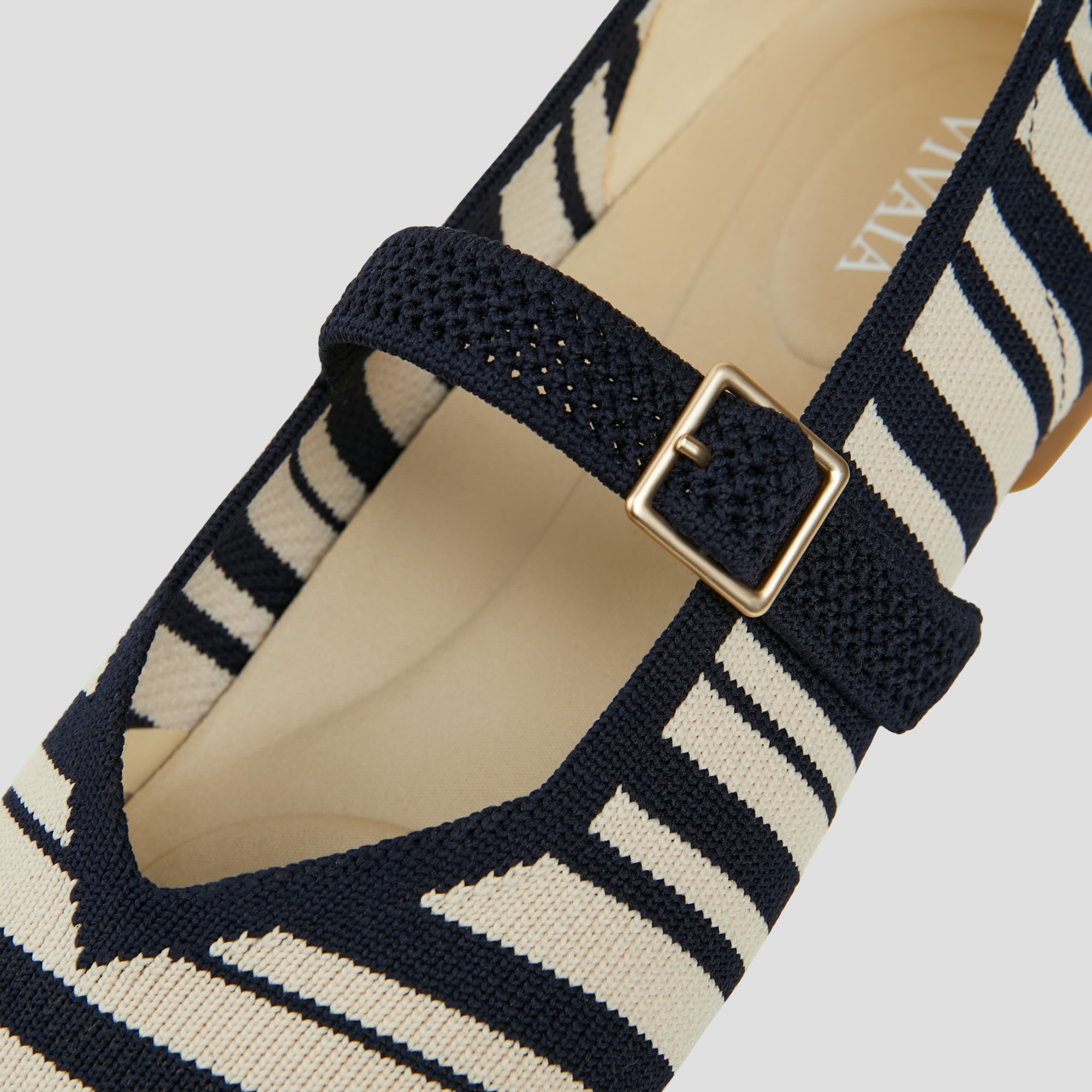 Square-Toe Mary Janes (Margot™ Mary Jane), NAVY IVORY MULTI STRIPE