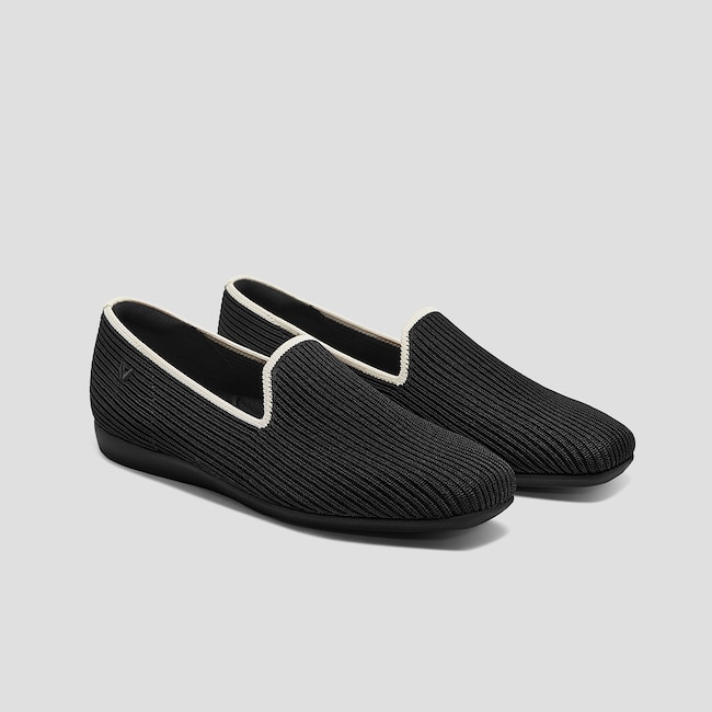 Water-Repellent Square-Toe Loafers (Samantha Walker)