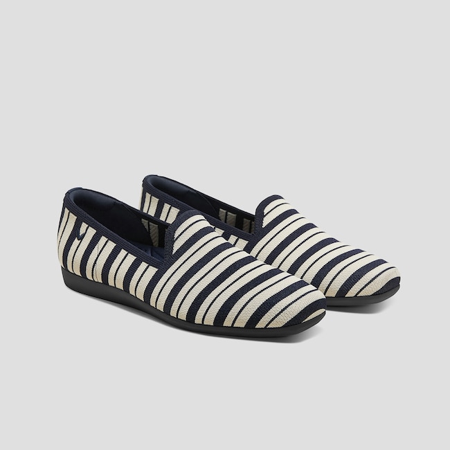 Water-Repellent Square-Toe Loafers (Samantha Walker)