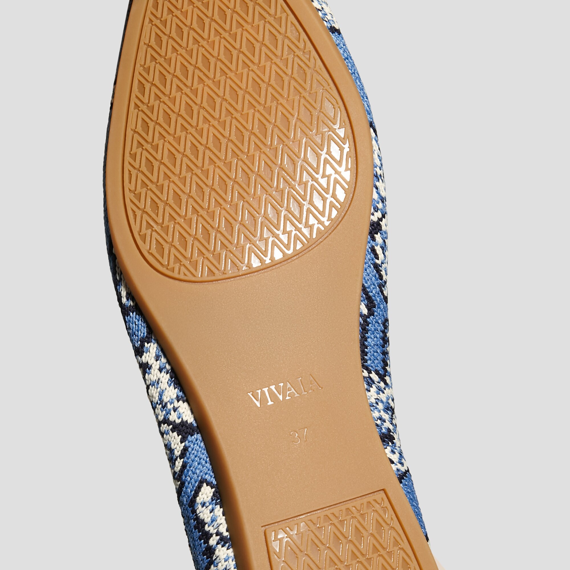 Pointed-Toe Ballet Flats (Aria 5°), DENIM BLUE BOTANICAL, EU35