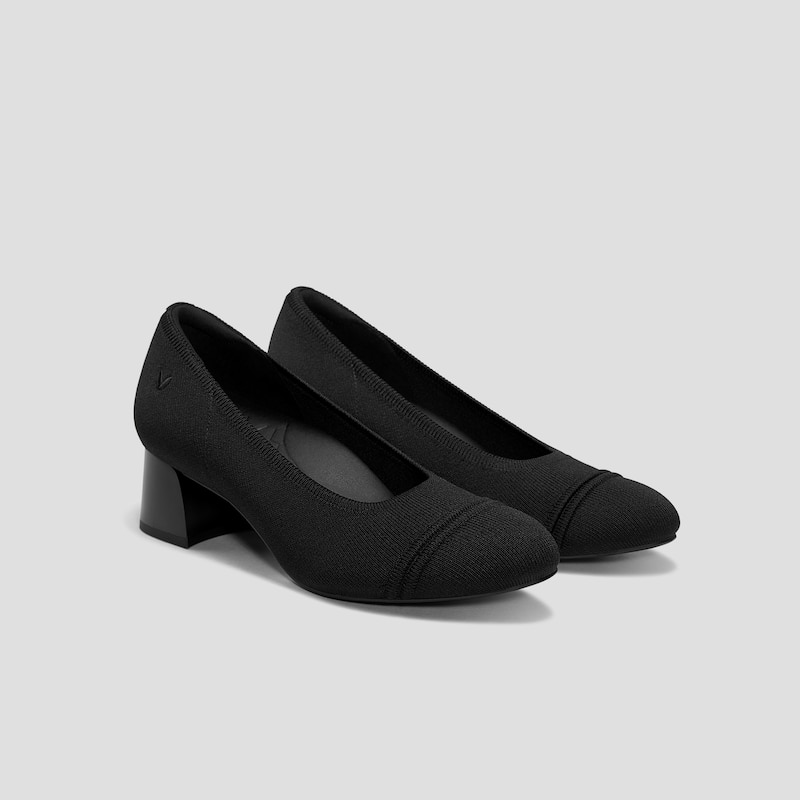 Almond-Toe Stress Free Chunky Heels (Julie Arch Pro), Black, EU43 | VIVAIA