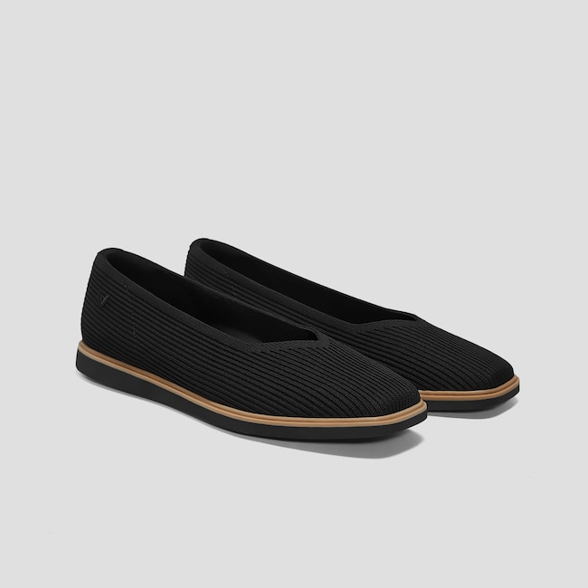 Square-Toe All-Day Standing Flats (Mabel)