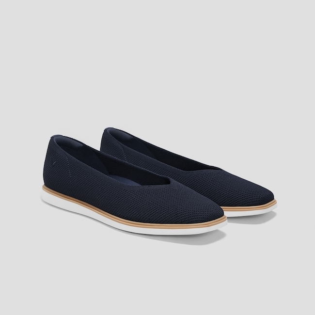 Square-Toe All-Day Standing Flats (Mabel)