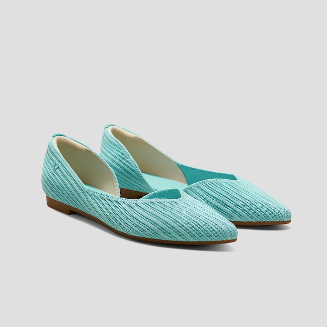 Pointed-Toe D'Orsay Flats (Melia)