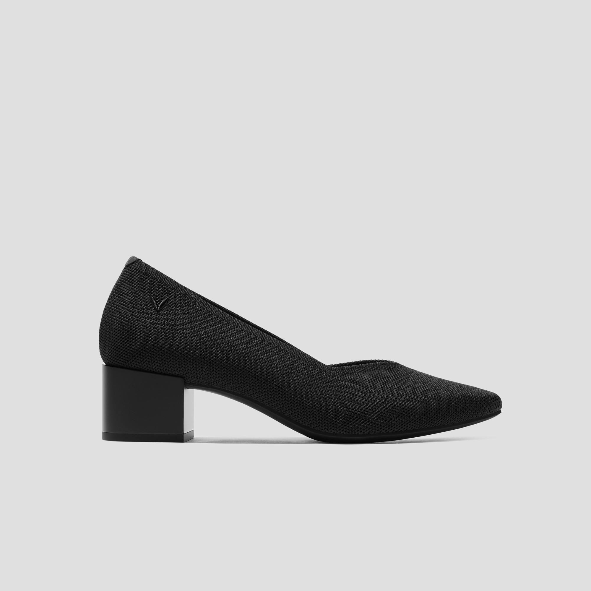 Square-Toe Stress Free Chunky Heels (Megan), Black, EU35 | VIVAIA