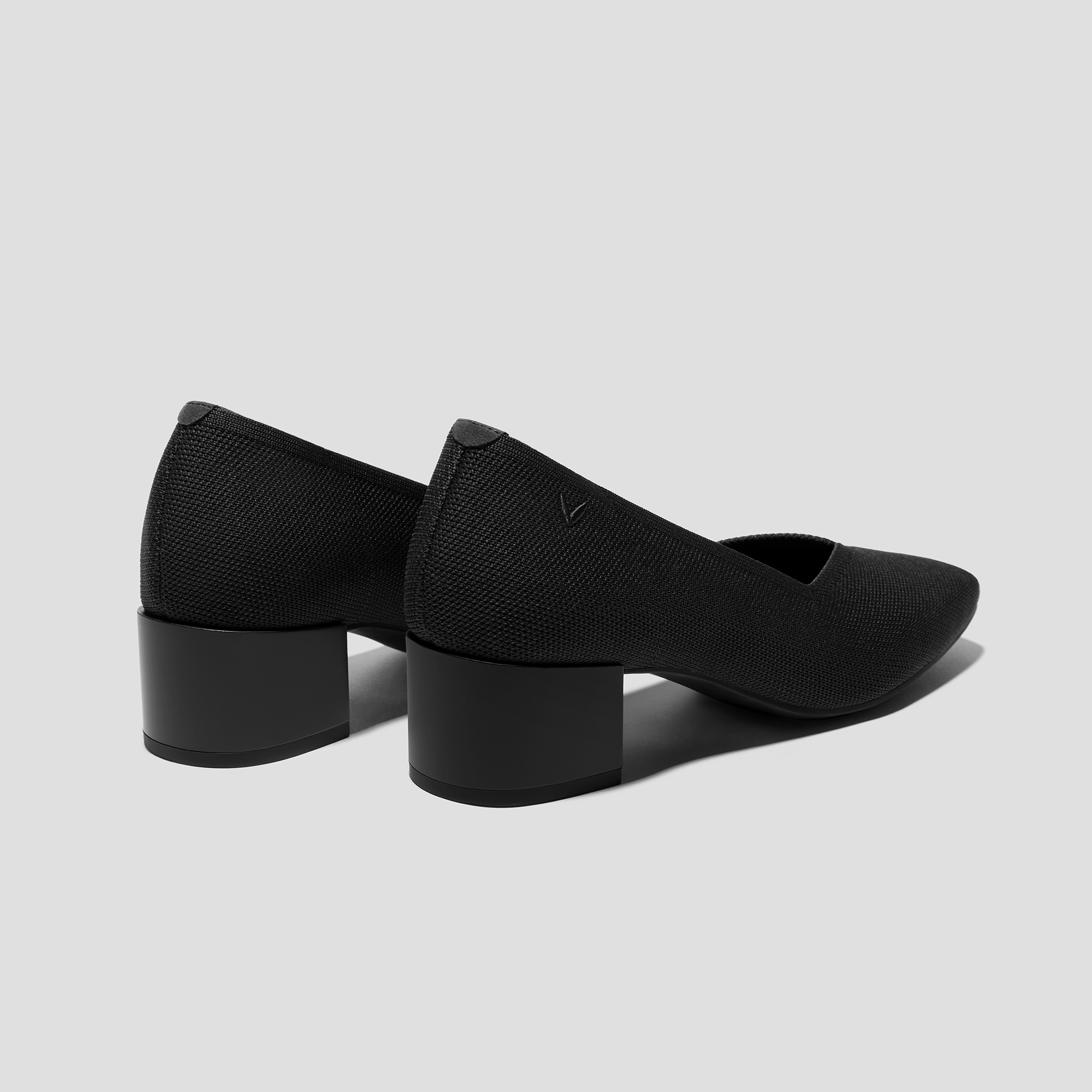 Square-Toe Stress Free Chunky Heels (Megan), Black, EU35 | VIVAIA