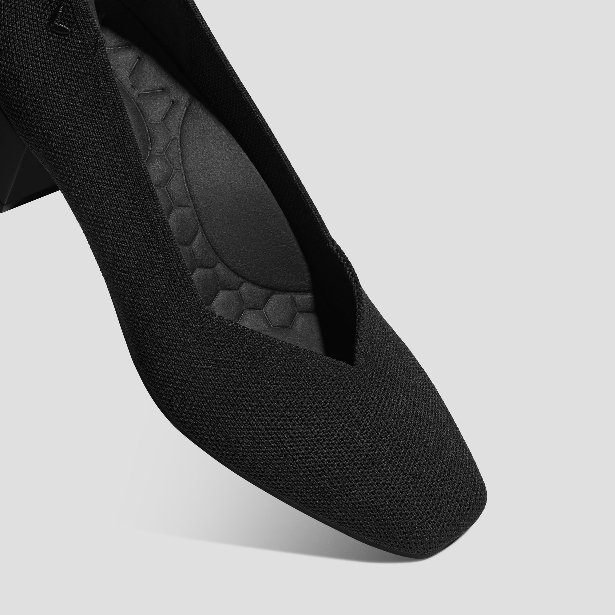 Square-Toe Stress Free Chunky Heels (Megan), Black, EU35 | VIVAIA