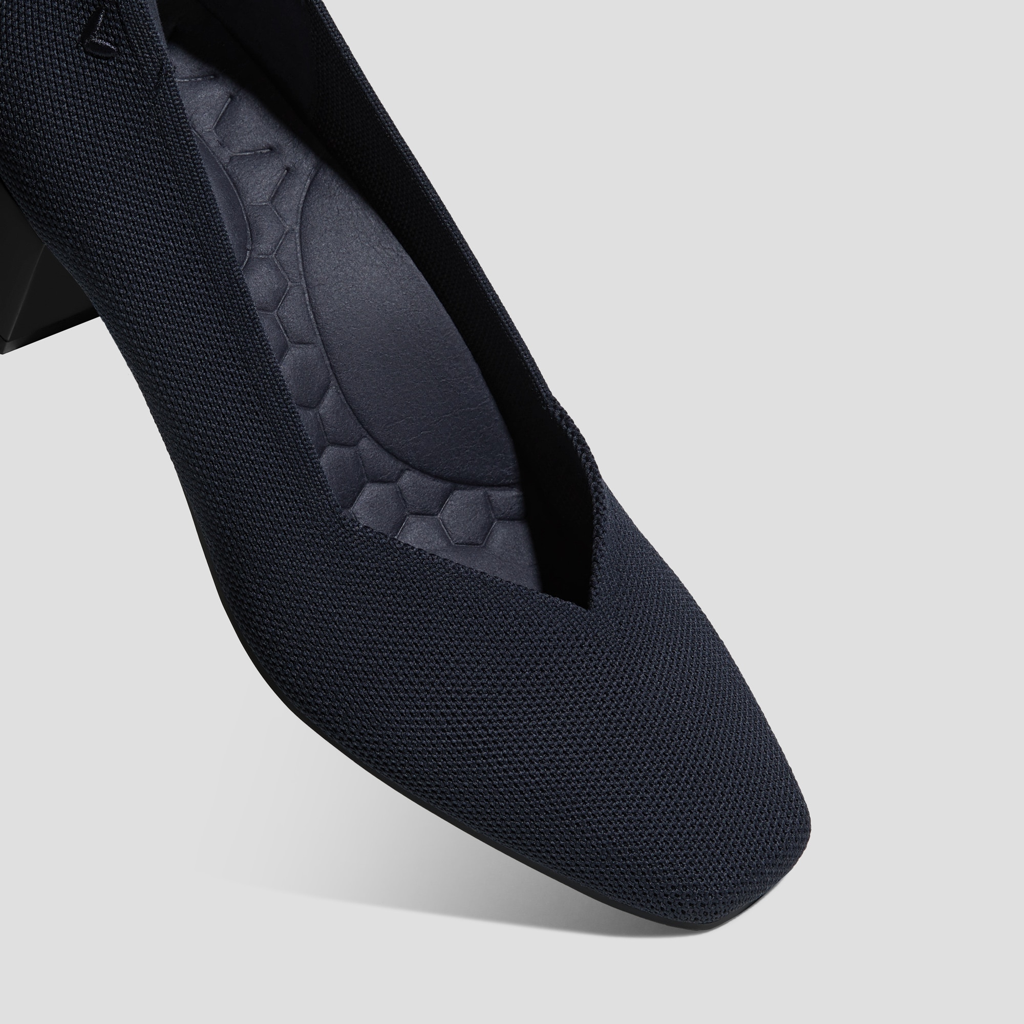 VIVAIA MEGAN ブラック 23センチ Square-Toe Stress Free Chunky Heels (Megan), NAVY, EU41.5 | VIVAIA