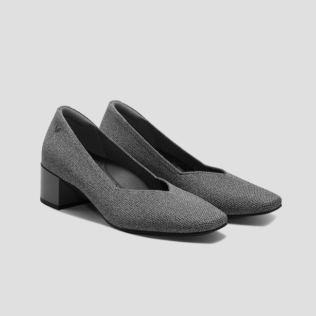 Square-Toe Stress Free Chunky Heels (Megan)