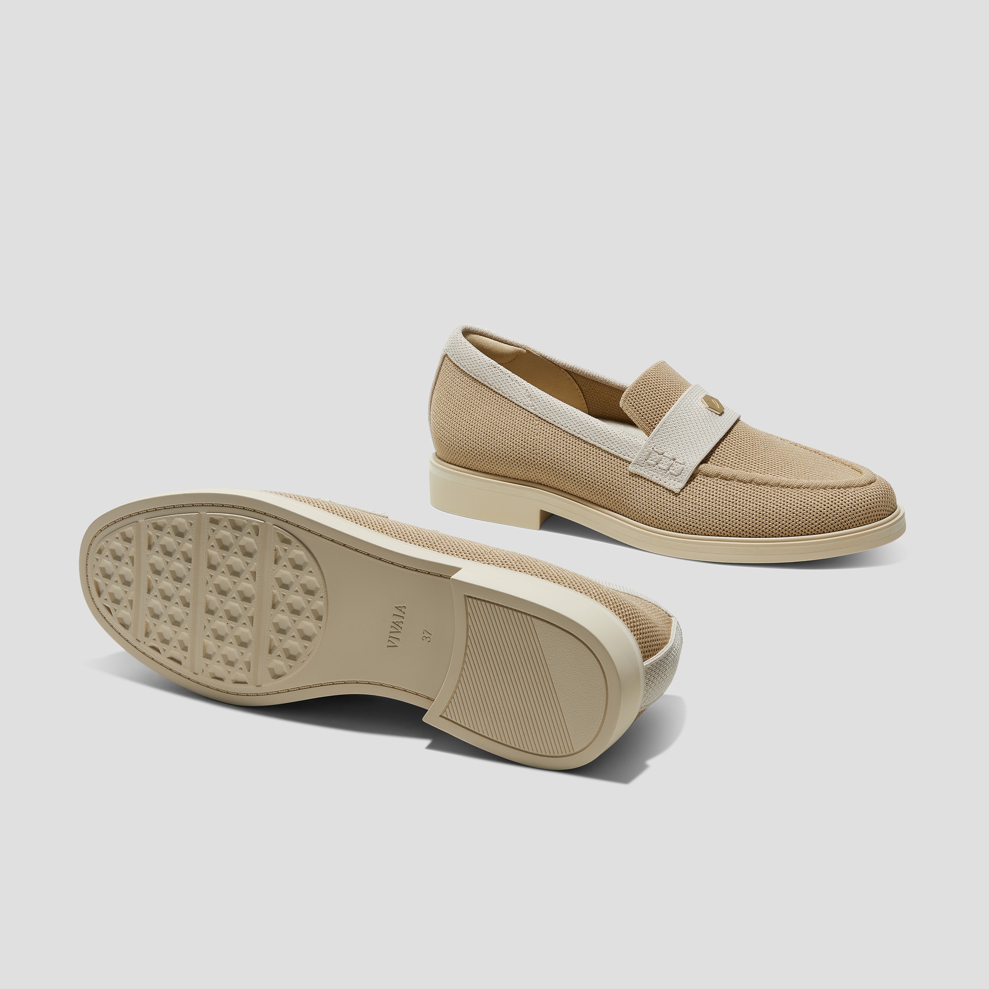 Classic Penny Loafers (Liana), NUDE IVORY, EU35 | VIVAIA