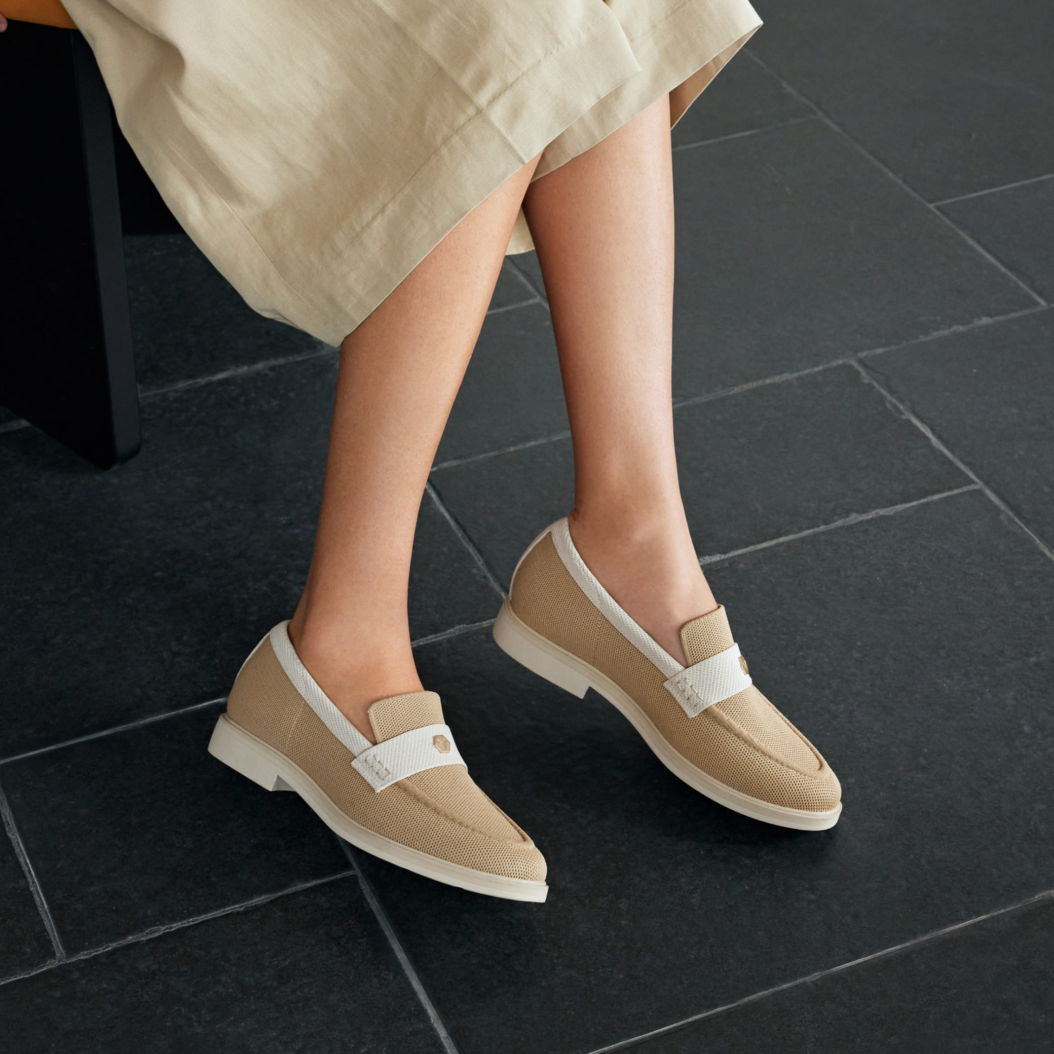 Classic Penny Loafers (Liana), NUDE IVORY, EU35 | VIVAIA