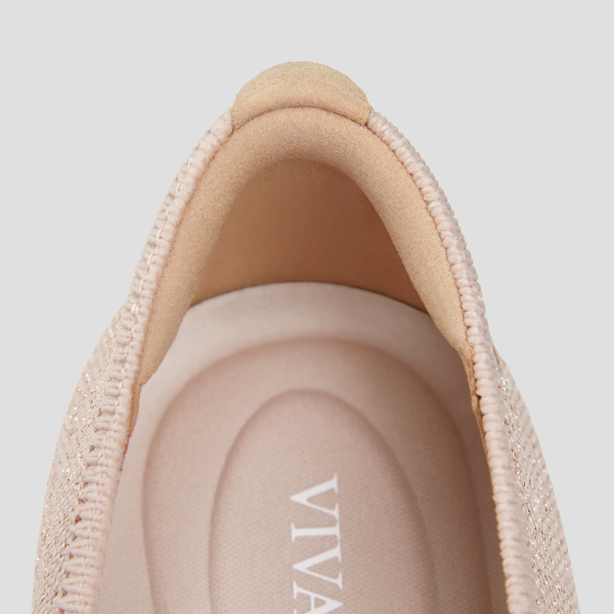 Pointed-Toe Bow Flats (Azura), Rose gold, EU39 | VIVAIA