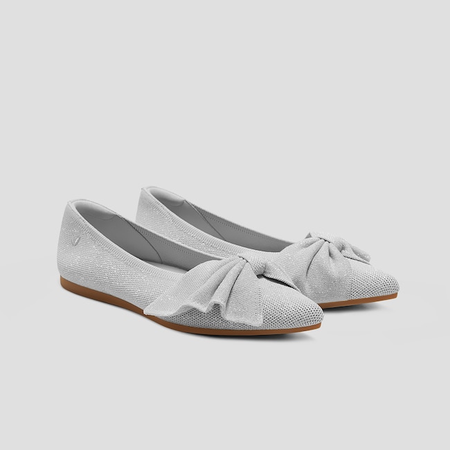 Pointed-Toe Bow Flats (Azura)