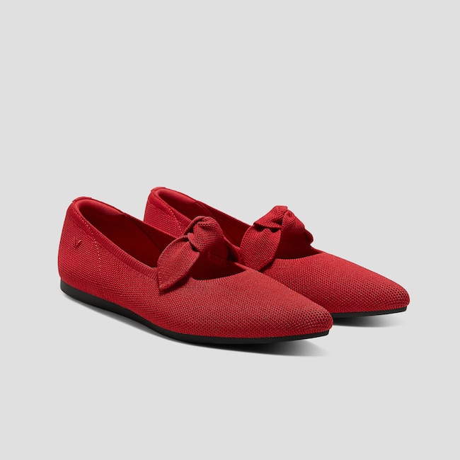 Pointed-Toe Bow Flats (Addriane)