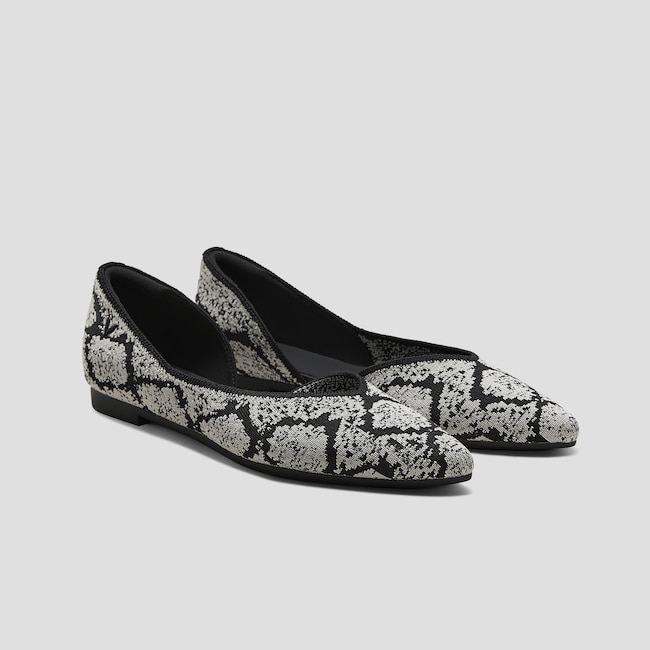 Pointed-Toe D'Orsay Flats (Melia)