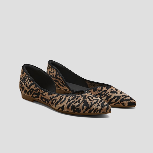 Pointed-Toe D'Orsay Flats (Melia)