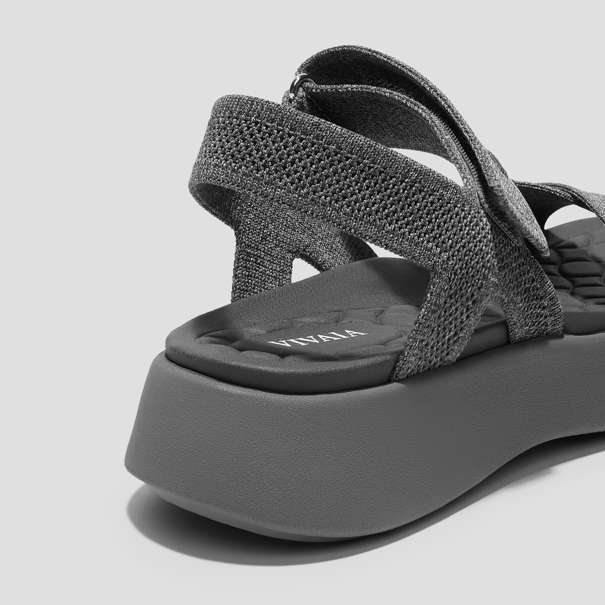 Sport Sandals (Kiara), Rich Grey, EU35 | VIVAIA