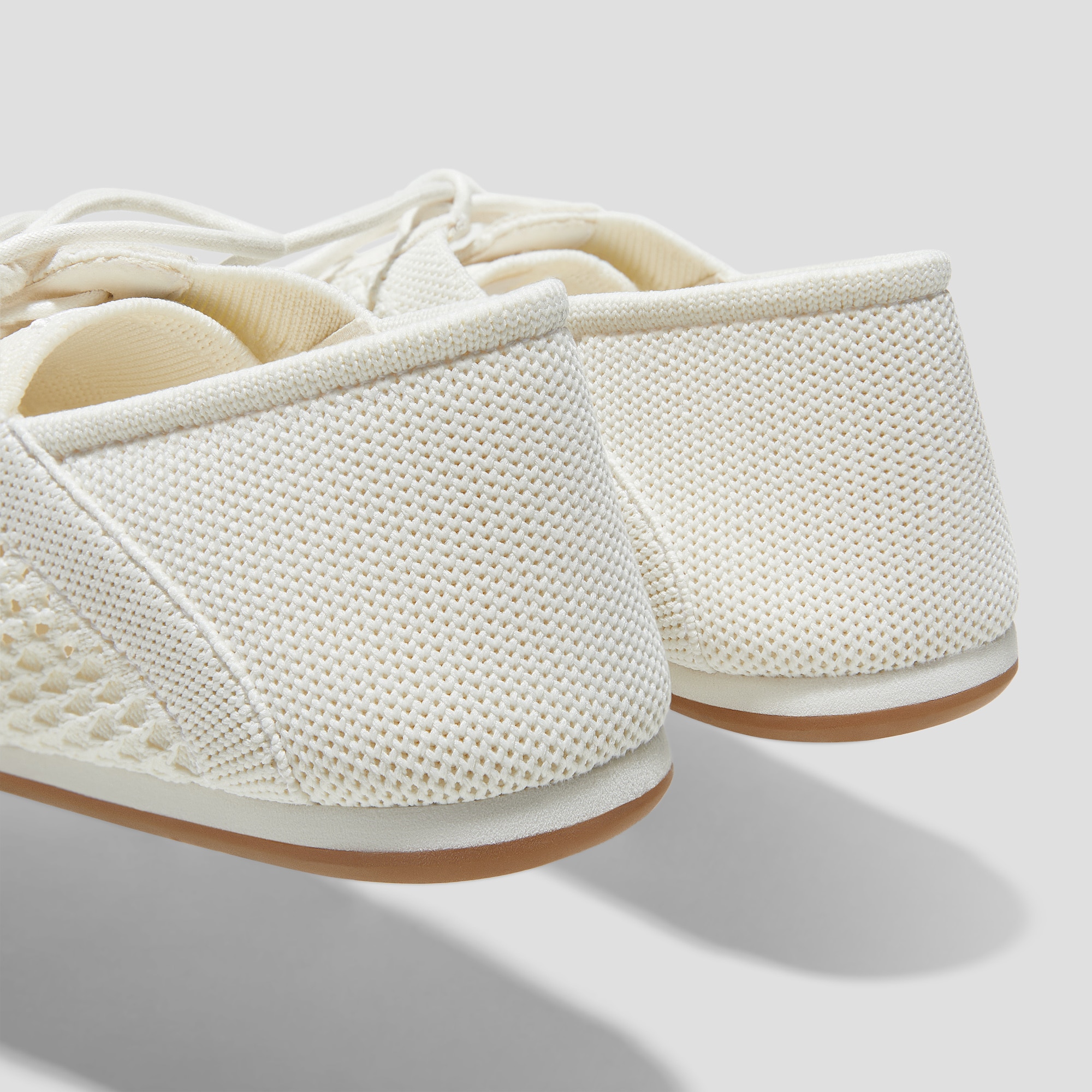 Round-Toe Lace-Up Mesh Sneakers (Yara), SPOT NATURAL, EU35 | VIVAIA