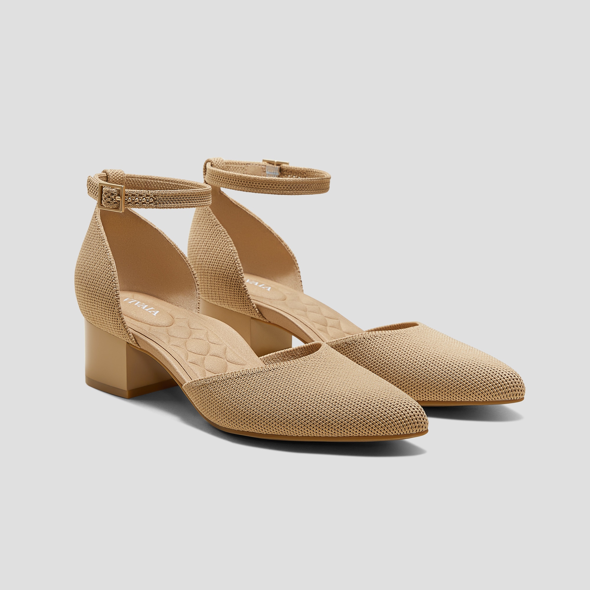Pointed-Toe Stress FREE Block Heels (Galilea) | VIVAIA