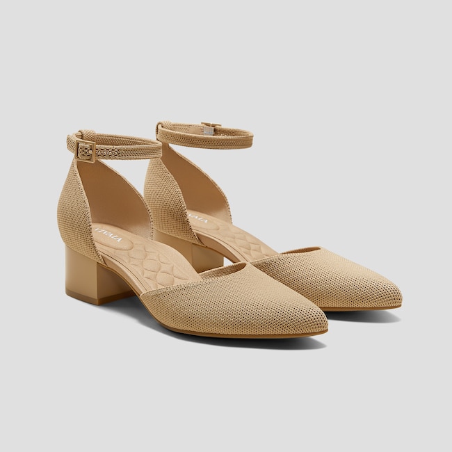 Pointed-Toe Stress FREE Block Heels (Galilea)