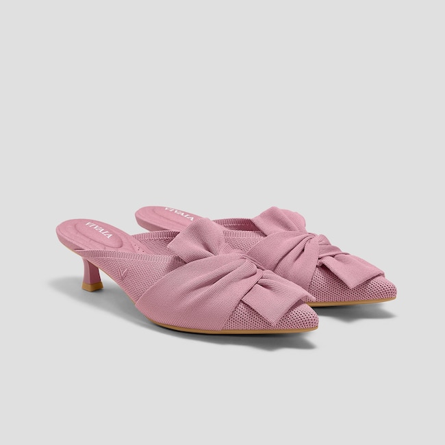 Pointed-Toe Bow Sandals (Samira)