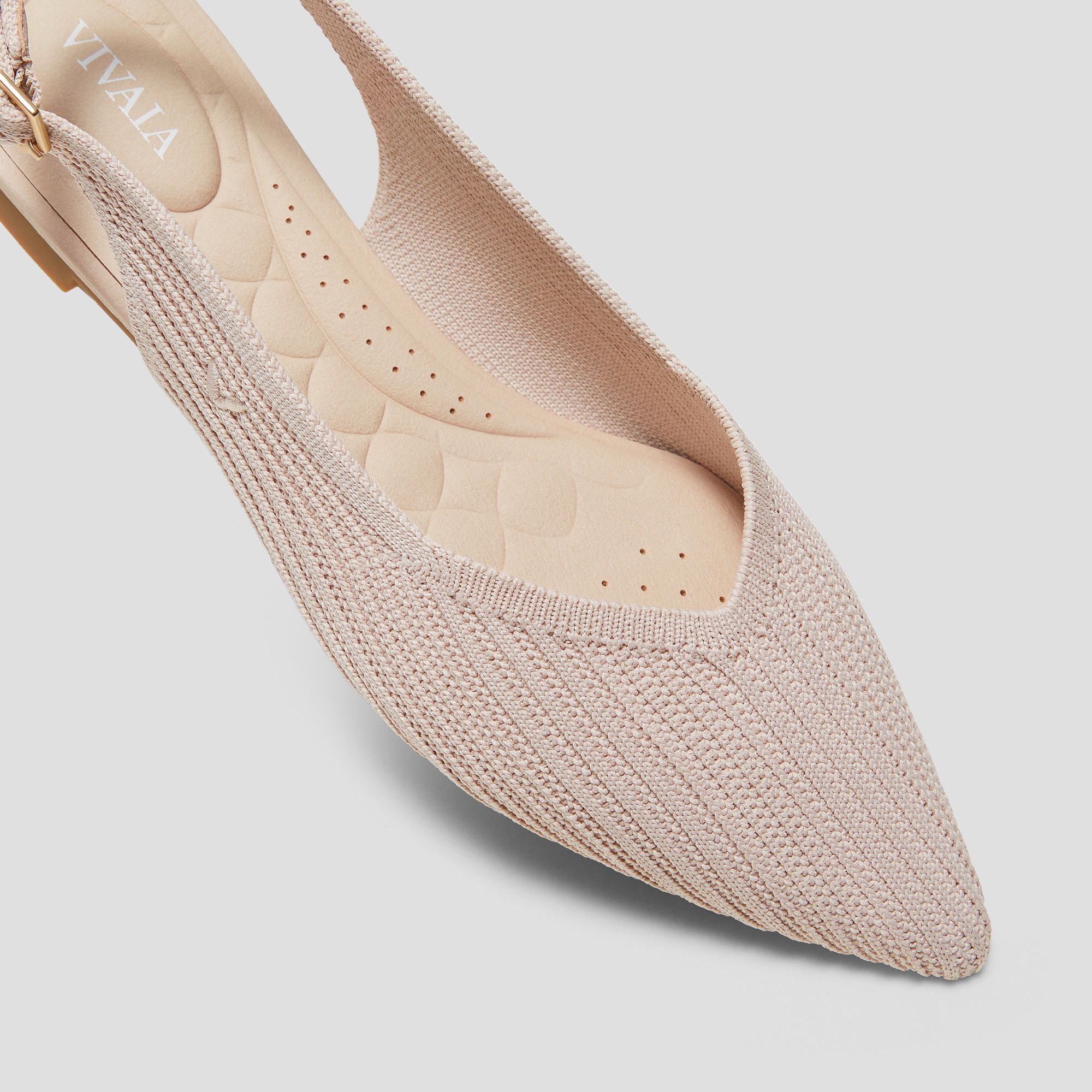Pointed-Toe Slingback (Maville), BALLET BLUSH, EU35 | VIVAIA