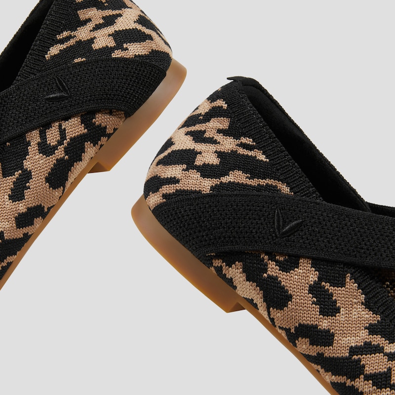 Almond-Toe Mary-Jane Flats (Nia), MINI LEOPARD, EU35 | VIVAIA