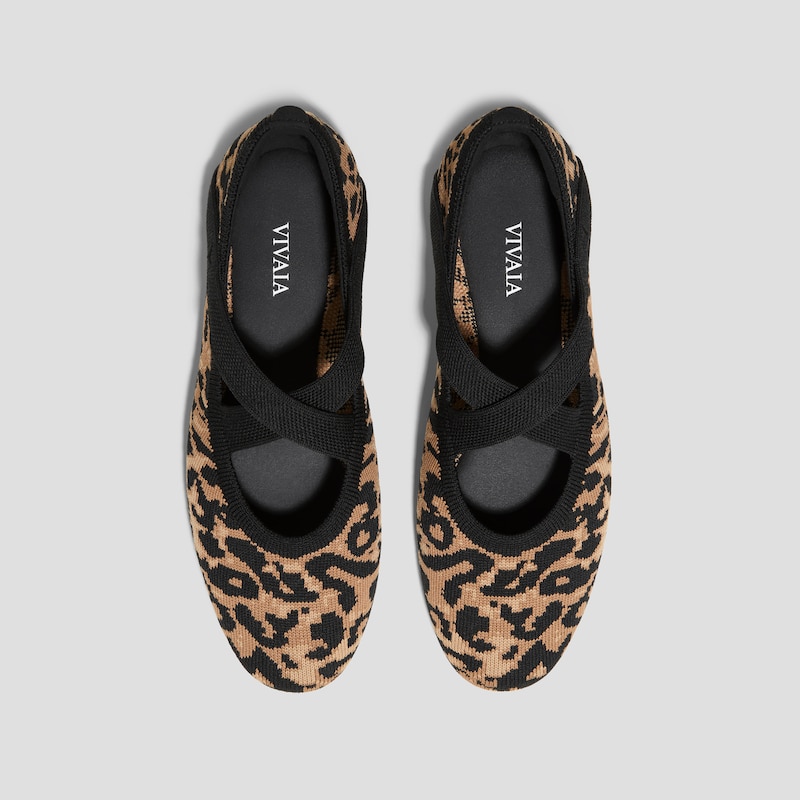 Almond-Toe Mary-Jane Flats (Nia), MINI LEOPARD, EU35 | VIVAIA