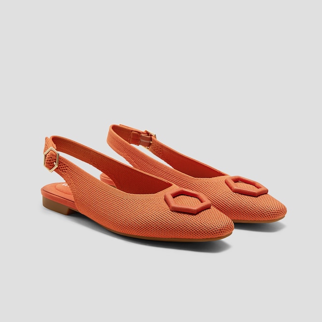 Mini Square-Toe Slingback Sandals (Kalina)