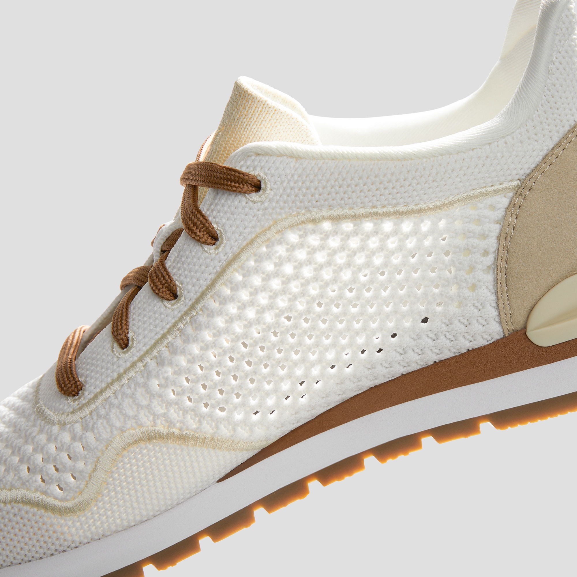 Unisex Comfy Slip-On Sneakers (Allday), WHITE BUFF BEIGE