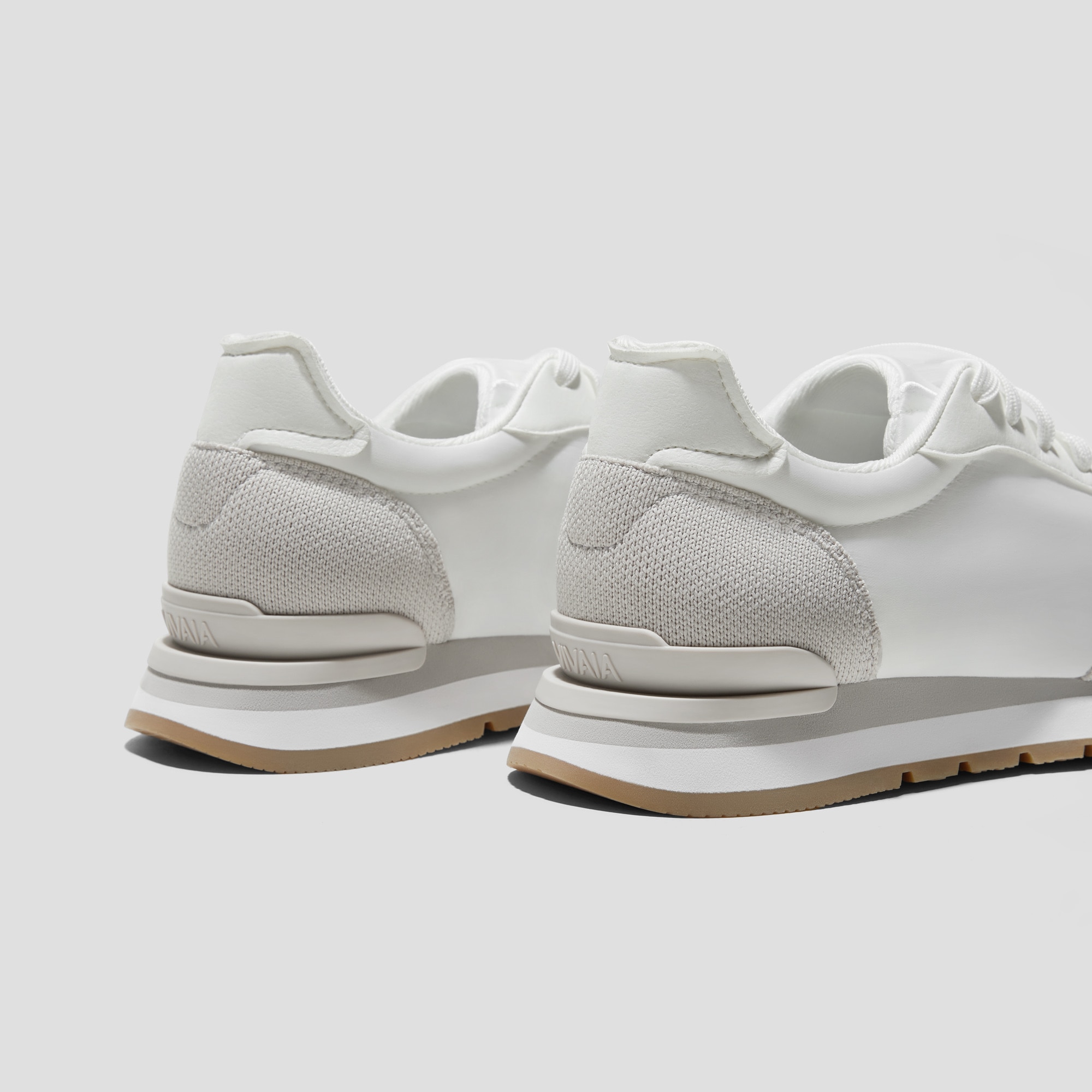 Unisex Satin Luxe Sneakers (Allegro), OFF GREY WHITE, EU35 | VIVAIA