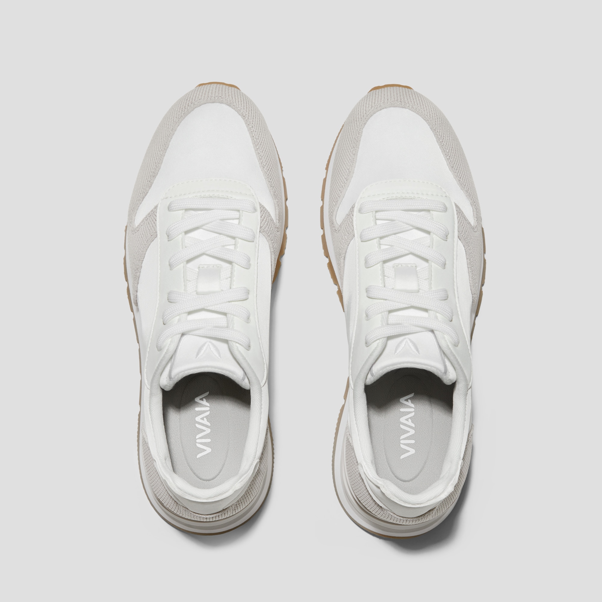 Unisex Satin Luxe Sneakers (Allegro), OFF GREY WHITE, EU35 | VIVAIA