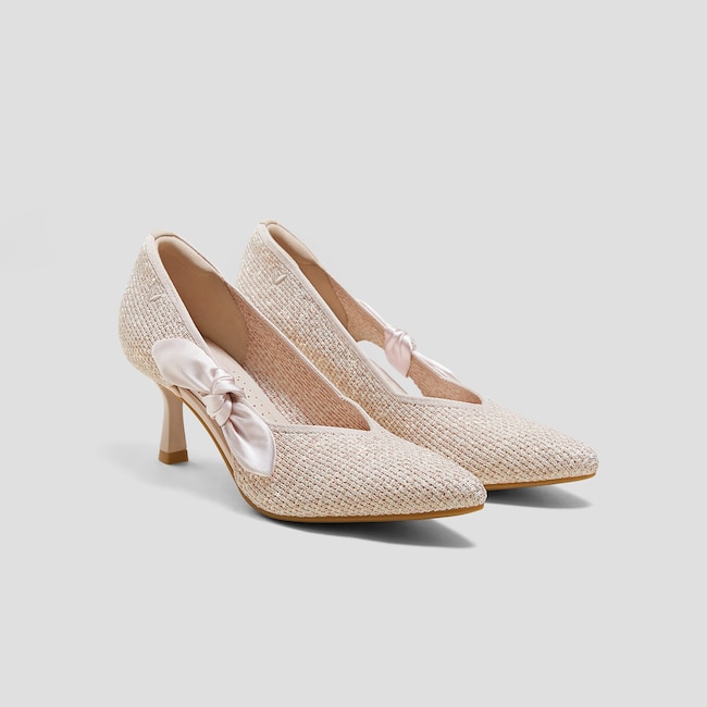 Pointed-Toe Bow Stilettos (Ashley)