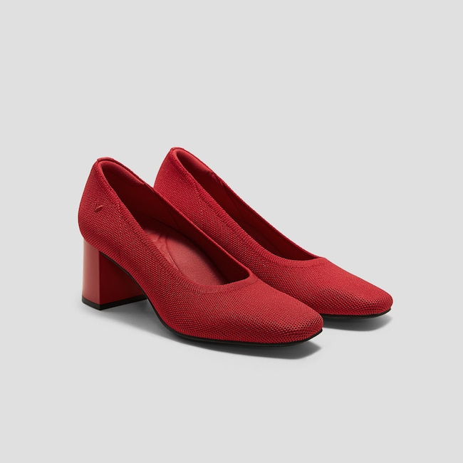 Square-Toe Stress FREE Chunky Heels (Elize)